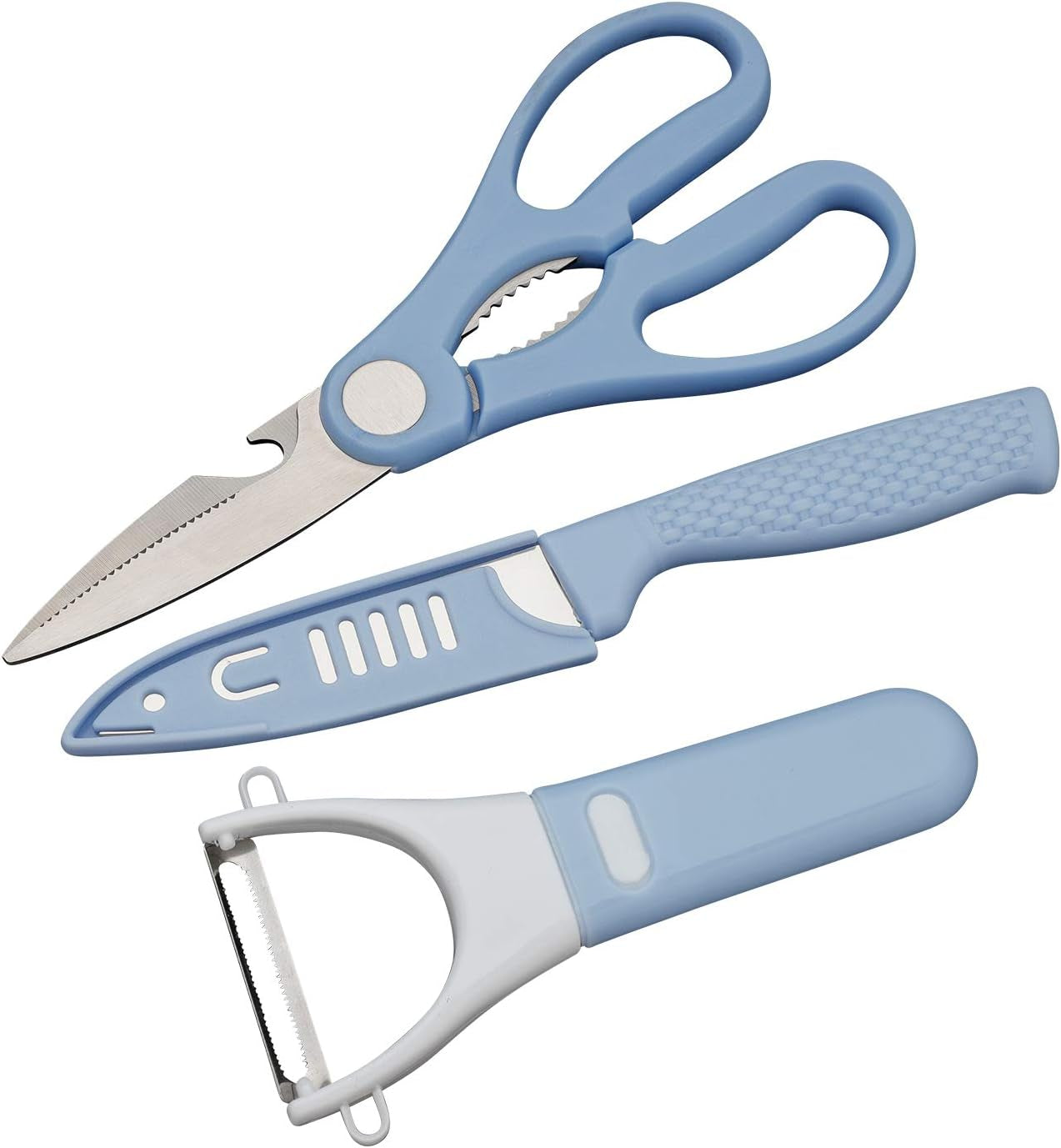 Kitchen Scissors for General Use Woman Kitchen Accessories Shears Heavy Duty Cooking Shears Left Handed Black Scissors Adults Sharp Utility Siccors for Food(B,1)