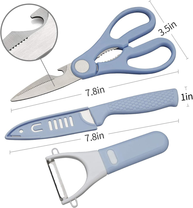 Kitchen Scissors for General Use Woman Kitchen Accessories Shears Heavy Duty Cooking Shears Left Handed Black Scissors Adults Sharp Utility Siccors for Food(B,1)